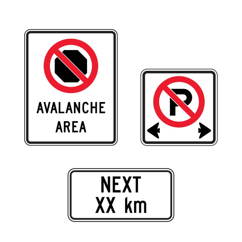 BC Signs - Section 1.1 - Parking & Stopping Signs