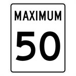 Maximum 50 Sign