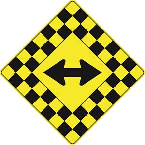 Checkerboard Double Arrow