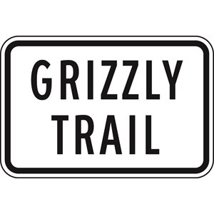 Grizzly Trail Black / White