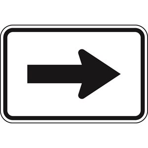 Direction Left / Right Arrow (Alberta) Black / White