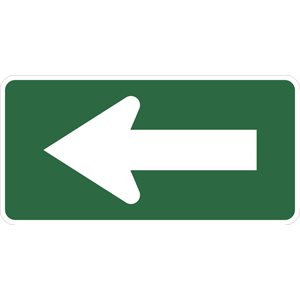 Direction Arrow Left Right White / Green