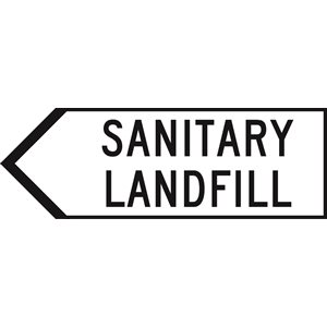 Sanitary Landfill Left Black / White