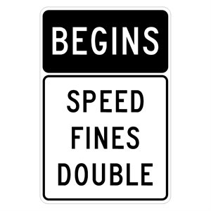 Begins (ID503A) Speed Fines Double (ID503)