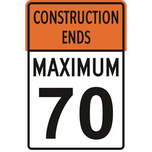 Construction Ends Maximum 50