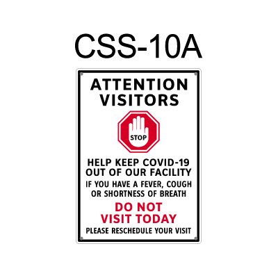 COVID-19 Safety Sign: 25cm x 35cm - Entry Notices and Regulations