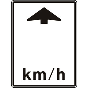 __ km / h c / w Ahead Arrow