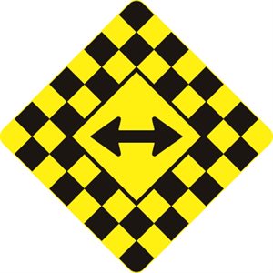Checkerboard Symbol with Left / Right Double Arrow