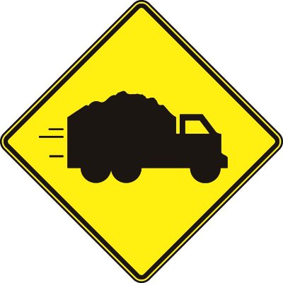 Truck Crossing Symbol - Left