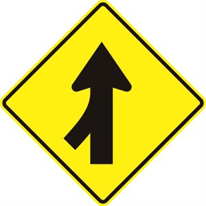 Merging Traffic from Left Symbol