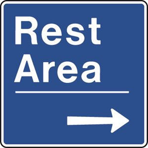 Rest Area c / w Right Arrow