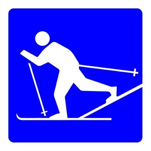 Cross-Country Skiing Symbol