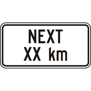 Next __ km