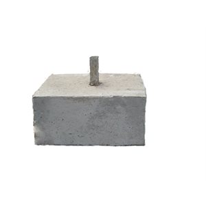 Concrete base 18" x 18" x 8" (220 lbs)
