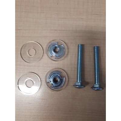IRS Hardware - (2) Carriage Bolt / Poly Washer / T-Nut Washer