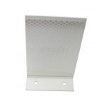 Hinged T-Shape Reflector - Two Sided - White - Diamond Grade - 3" x 4" - PCBMT12