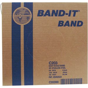 1 / 2" x 100ft 201 Stainless Steel Band Roll Bandit